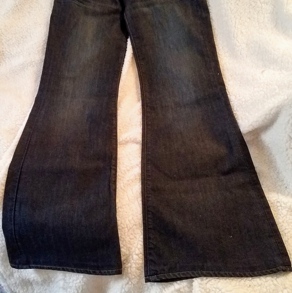 Paige Dark Wash Flare Leg Jeans - Picture 6 of 6